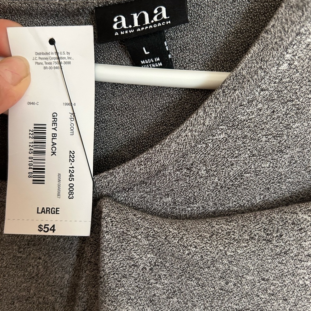 A.N.A Charcoal Gray Polo Shirt